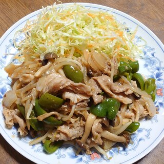 野菜たっぷり 豚こま肉のさっぱり炒め